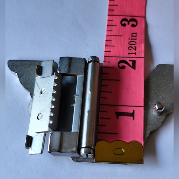 Emporio Armani Black and Silver Logo Belt Buckle - Picture 8 of 8